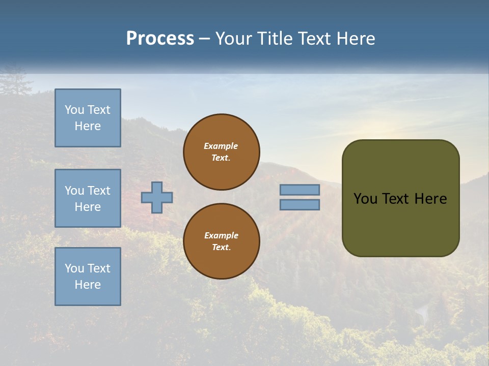 A Scenic View Of A Mountain Range With The Sun Setting In The Distance PowerPoint Template