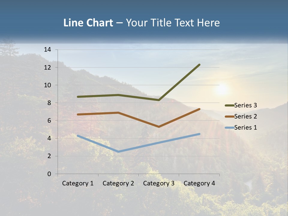 A Scenic View Of A Mountain Range With The Sun Setting In The Distance PowerPoint Template