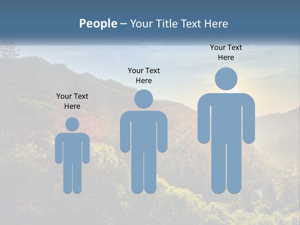 A Scenic View Of A Mountain Range With The Sun Setting In The Distance PowerPoint Template