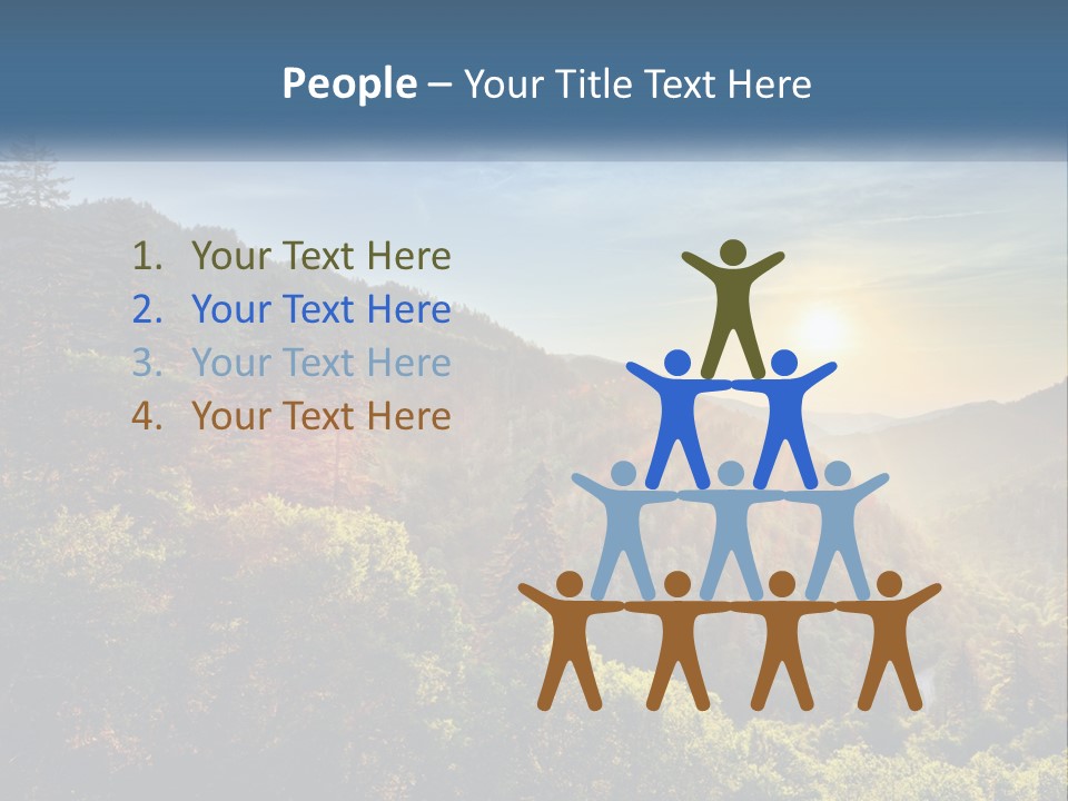 A Scenic View Of A Mountain Range With The Sun Setting In The Distance PowerPoint Template