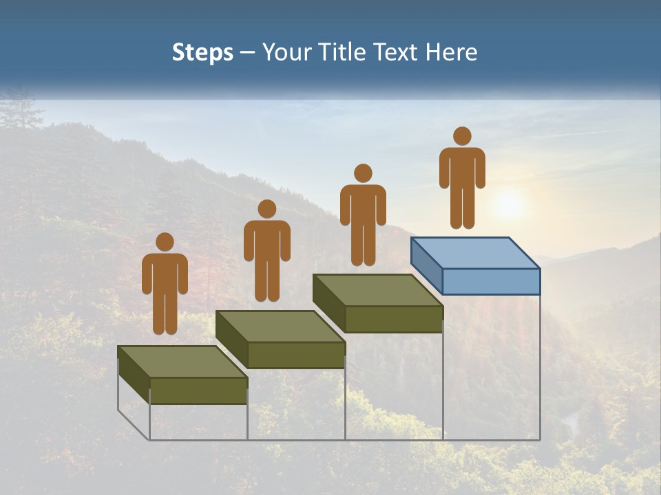 A Scenic View Of A Mountain Range With The Sun Setting In The Distance PowerPoint Template