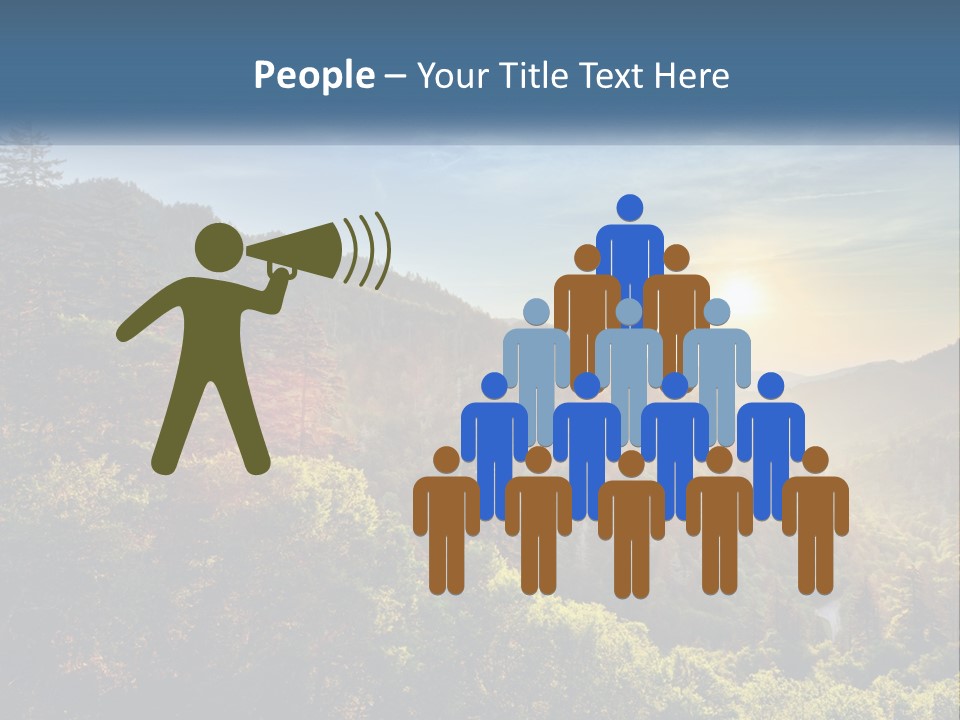 A Scenic View Of A Mountain Range With The Sun Setting In The Distance PowerPoint Template