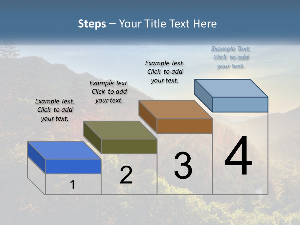 A Scenic View Of A Mountain Range With The Sun Setting In The Distance PowerPoint Template