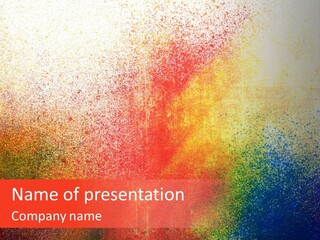 A Colorful Background With Lots Of Small Dots PowerPoint Template