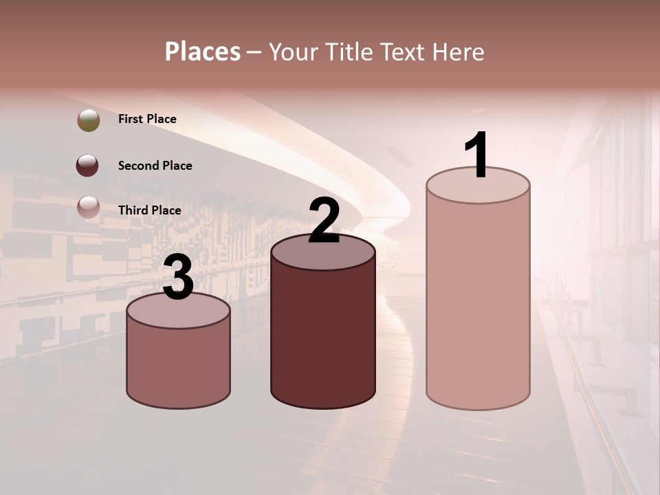 A Large Room With A Long Wall And A Lot Of Windows PowerPoint Template