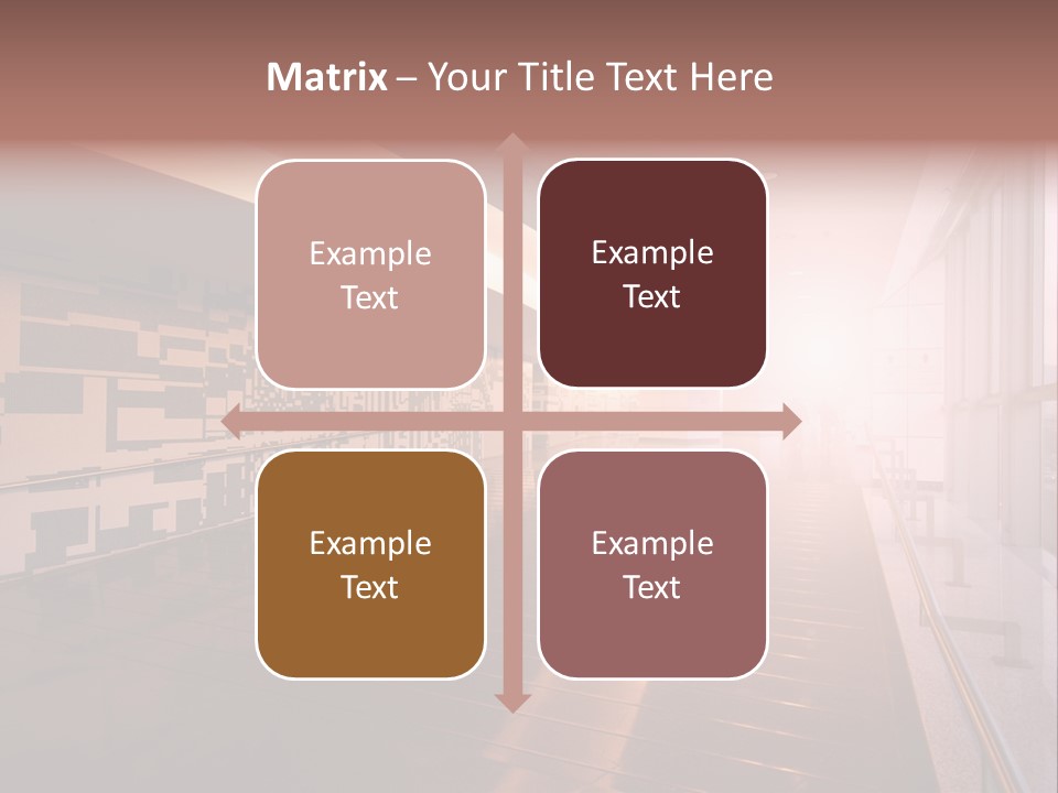 A Large Room With A Long Wall And A Lot Of Windows PowerPoint Template