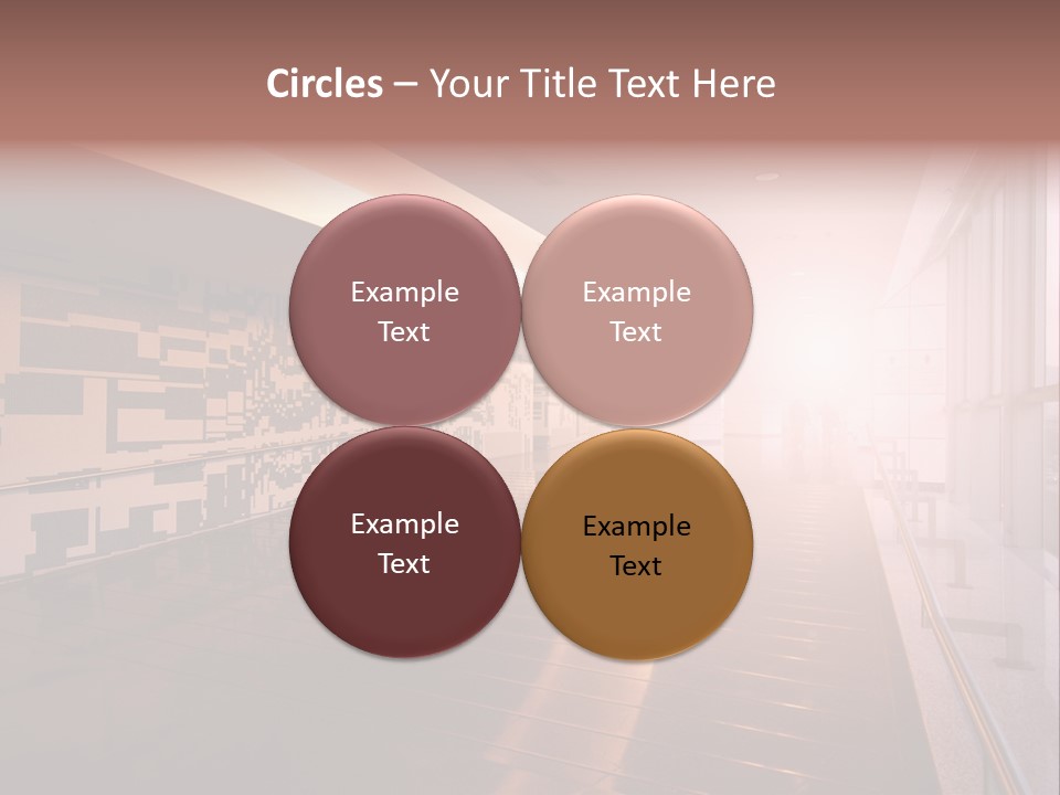A Large Room With A Long Wall And A Lot Of Windows PowerPoint Template
