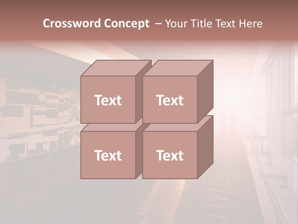 A Large Room With A Long Wall And A Lot Of Windows PowerPoint Template