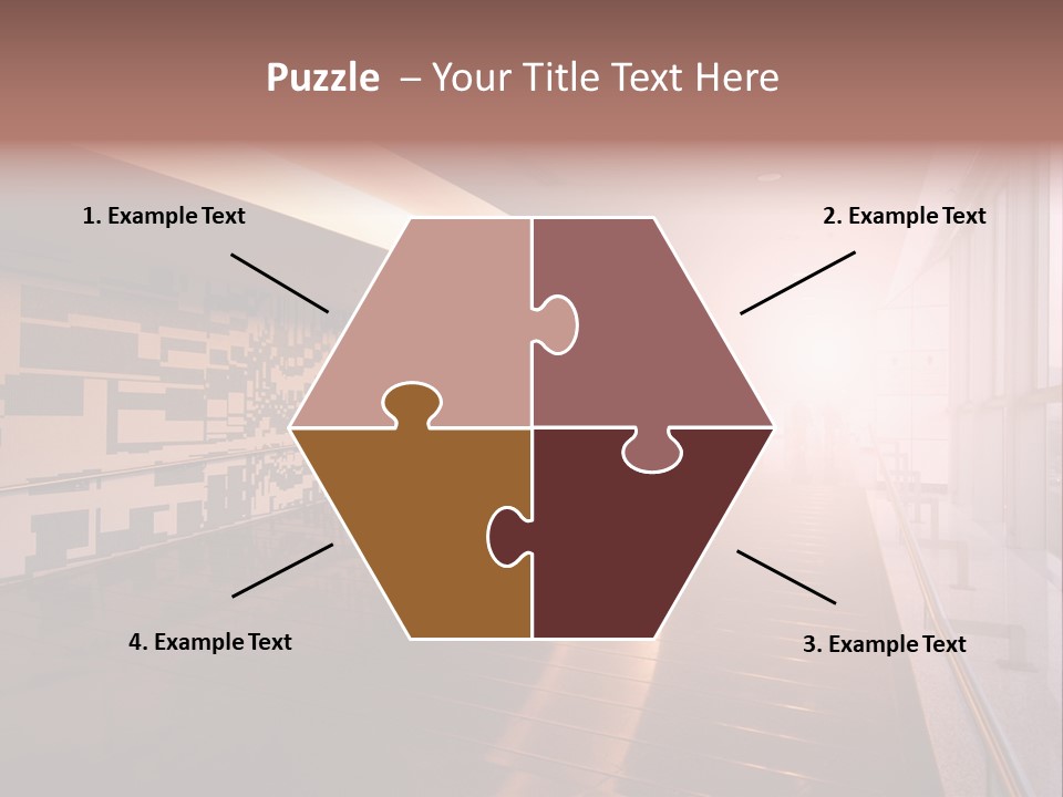 A Large Room With A Long Wall And A Lot Of Windows PowerPoint Template