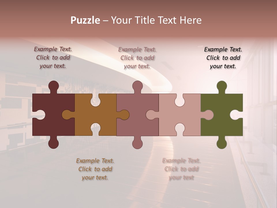 A Large Room With A Long Wall And A Lot Of Windows PowerPoint Template