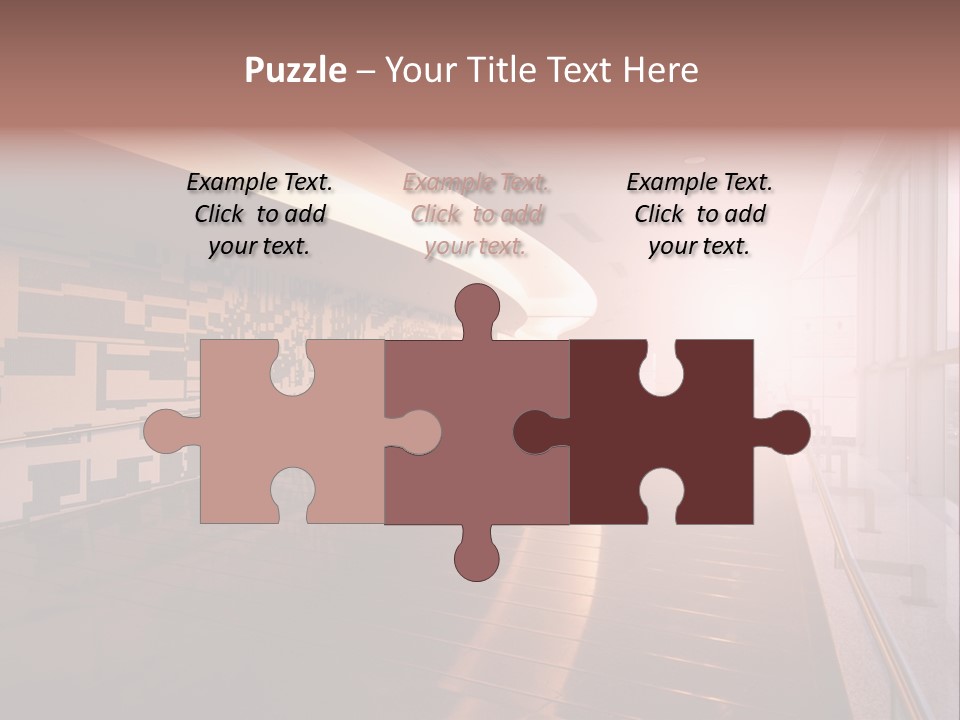 A Large Room With A Long Wall And A Lot Of Windows PowerPoint Template