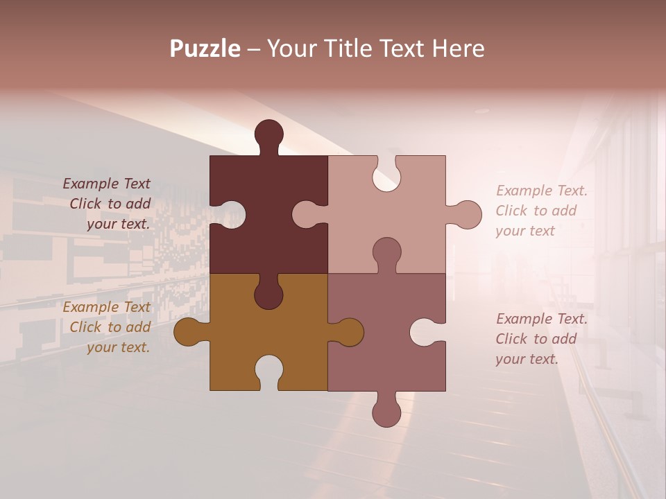 A Large Room With A Long Wall And A Lot Of Windows PowerPoint Template