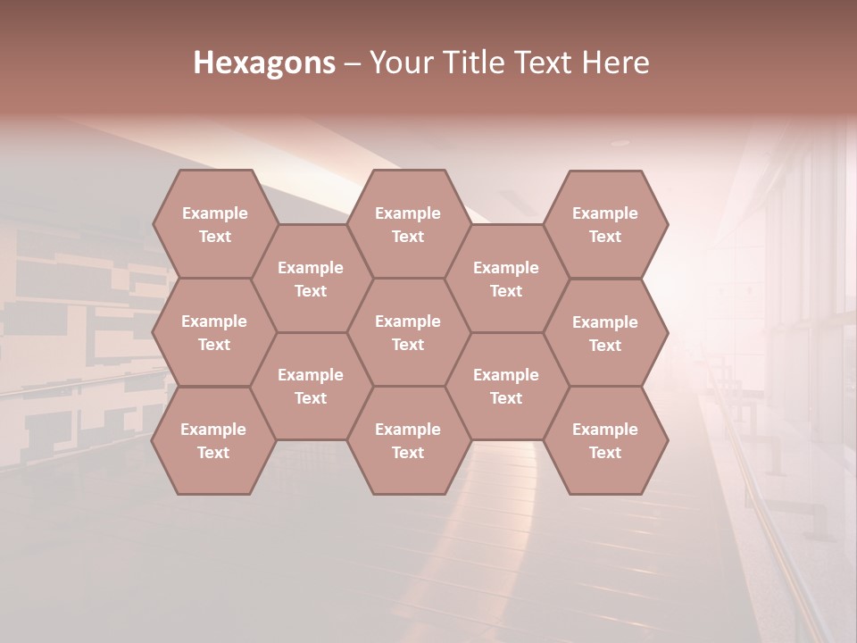 A Large Room With A Long Wall And A Lot Of Windows PowerPoint Template
