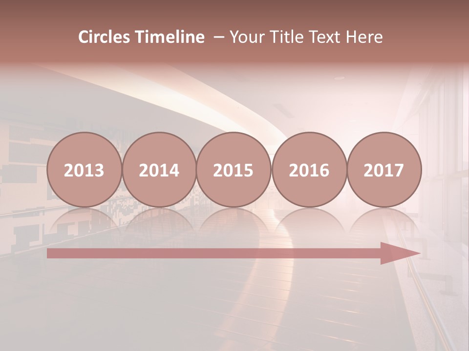 A Large Room With A Long Wall And A Lot Of Windows PowerPoint Template