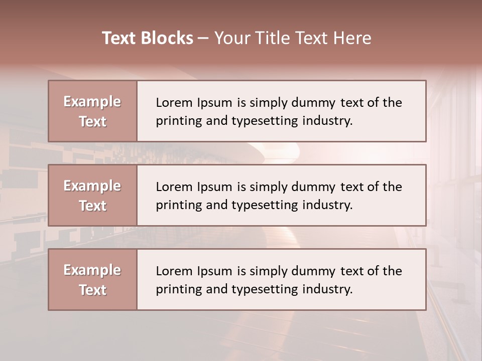 A Large Room With A Long Wall And A Lot Of Windows PowerPoint Template