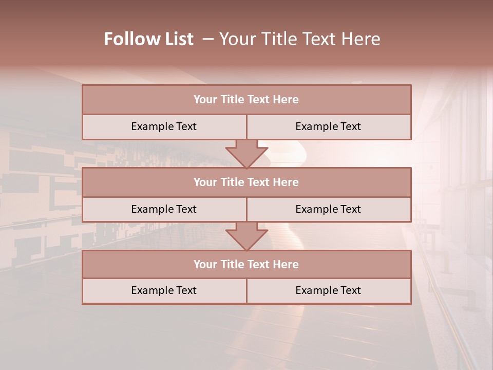 A Large Room With A Long Wall And A Lot Of Windows PowerPoint Template