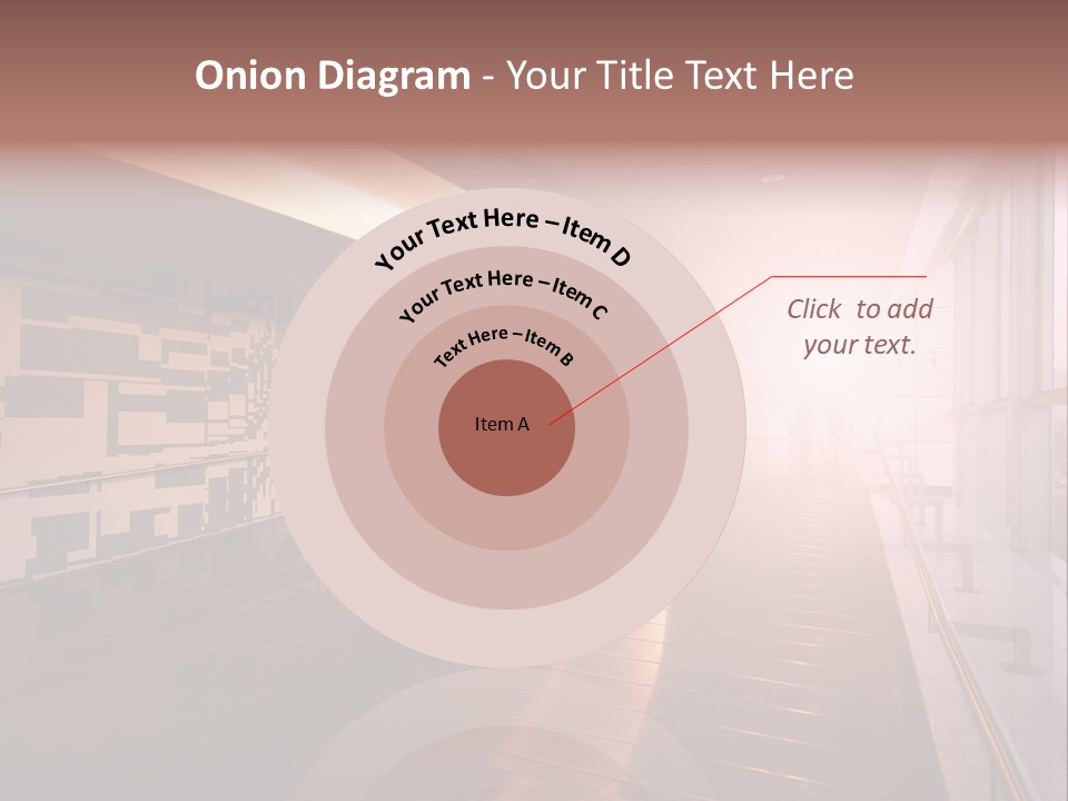 A Large Room With A Long Wall And A Lot Of Windows PowerPoint Template