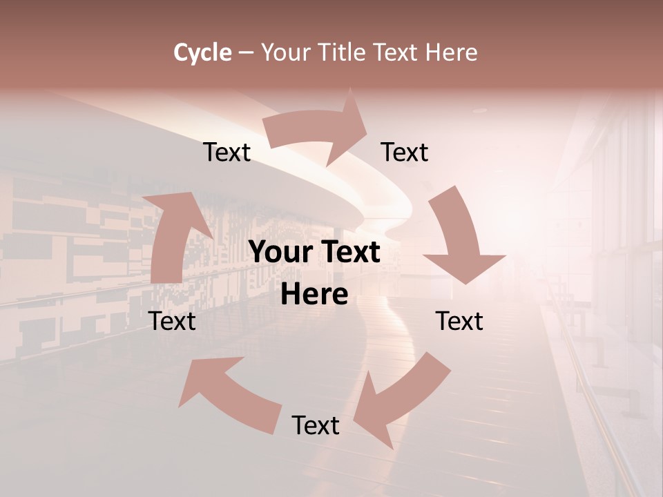 A Large Room With A Long Wall And A Lot Of Windows PowerPoint Template
