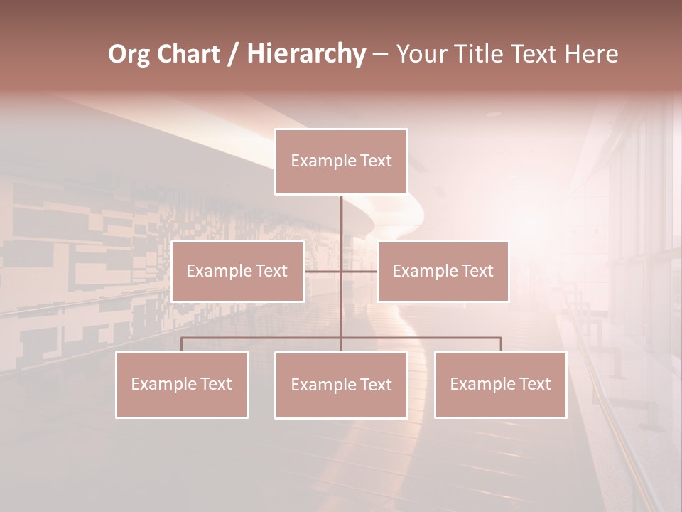 A Large Room With A Long Wall And A Lot Of Windows PowerPoint Template