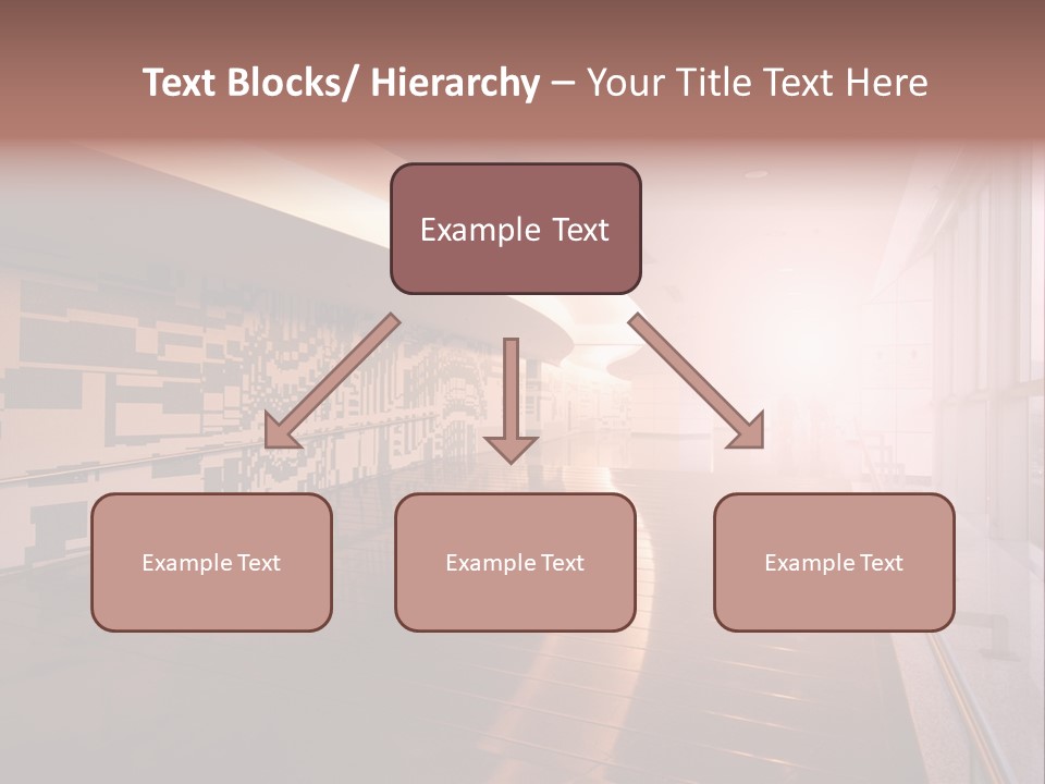 A Large Room With A Long Wall And A Lot Of Windows PowerPoint Template