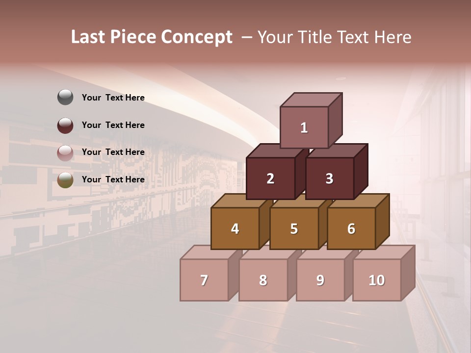 A Large Room With A Long Wall And A Lot Of Windows PowerPoint Template