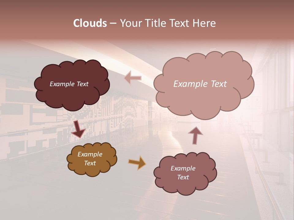 A Large Room With A Long Wall And A Lot Of Windows PowerPoint Template