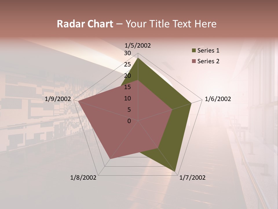 A Large Room With A Long Wall And A Lot Of Windows PowerPoint Template