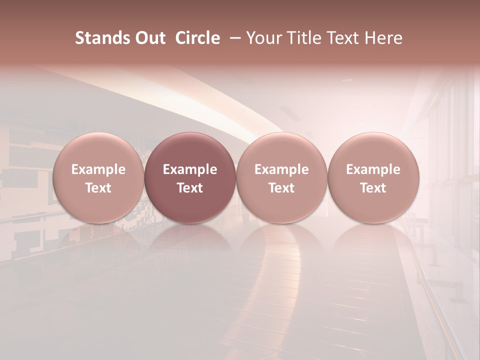 A Large Room With A Long Wall And A Lot Of Windows PowerPoint Template