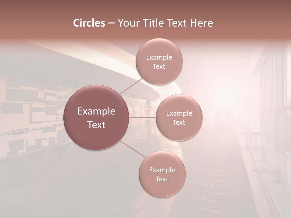 A Large Room With A Long Wall And A Lot Of Windows PowerPoint Template