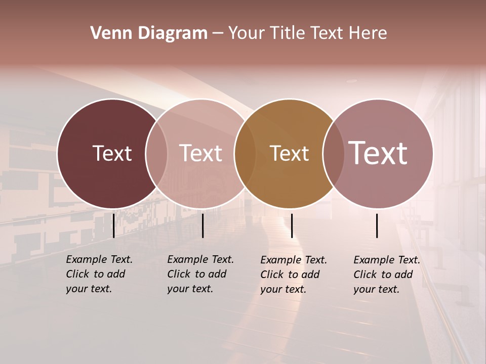 A Large Room With A Long Wall And A Lot Of Windows PowerPoint Template