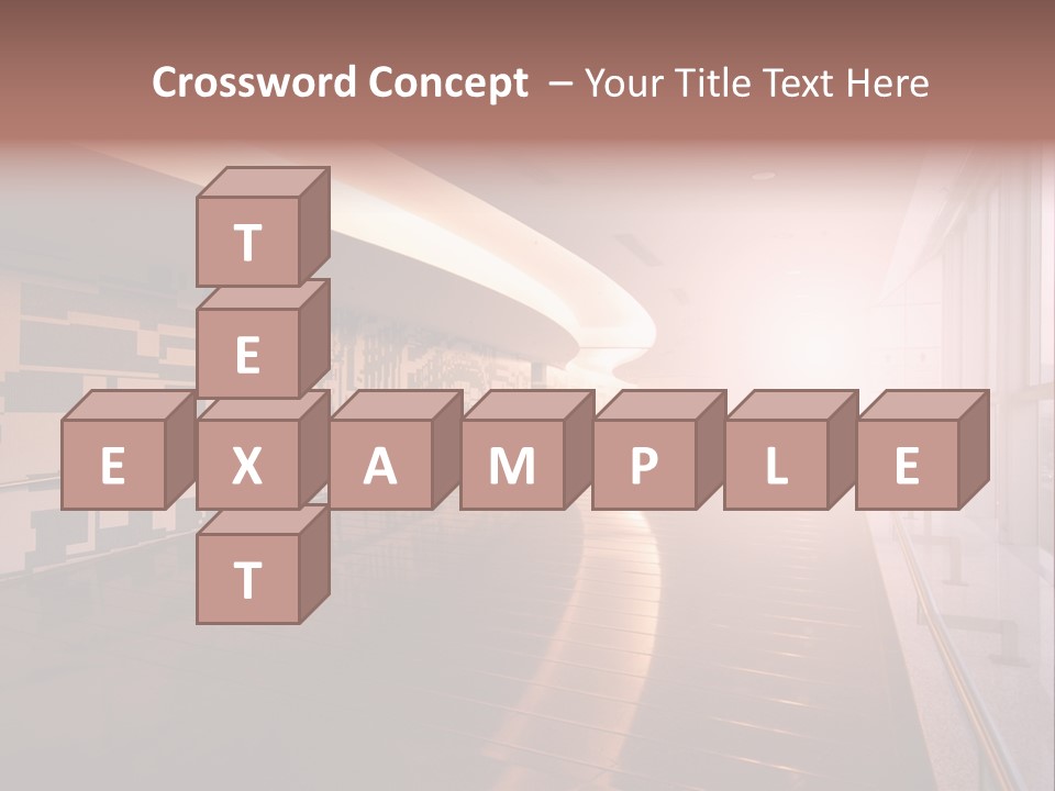 A Large Room With A Long Wall And A Lot Of Windows PowerPoint Template