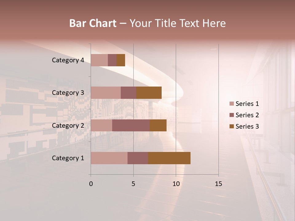 A Large Room With A Long Wall And A Lot Of Windows PowerPoint Template
