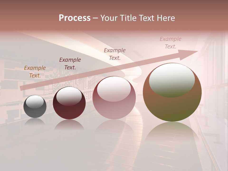 A Large Room With A Long Wall And A Lot Of Windows PowerPoint Template