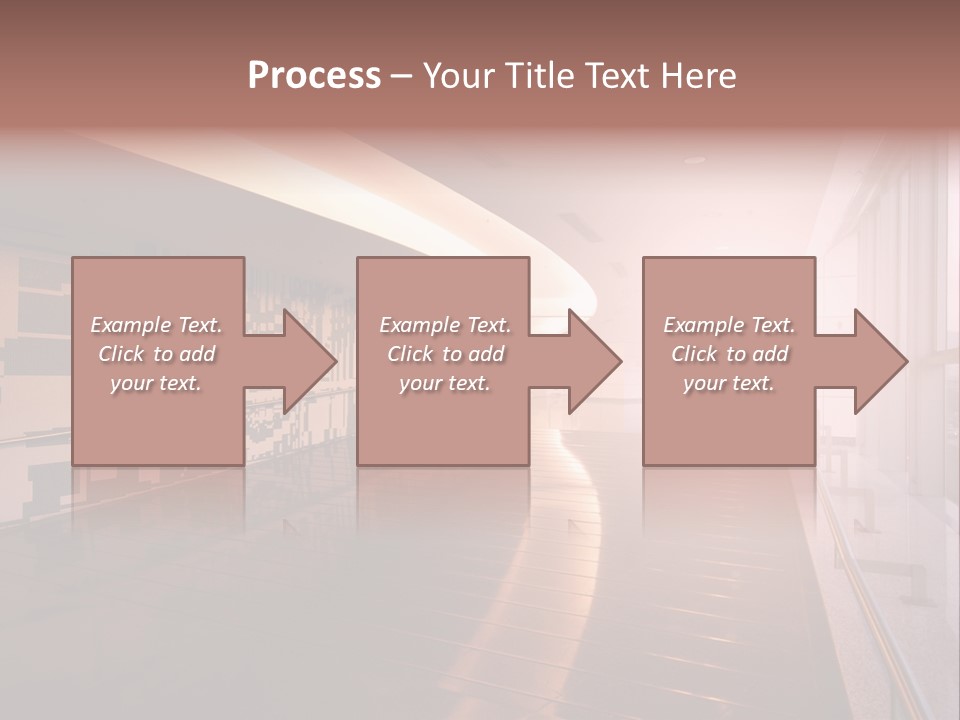 A Large Room With A Long Wall And A Lot Of Windows PowerPoint Template