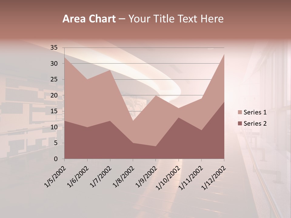 A Large Room With A Long Wall And A Lot Of Windows PowerPoint Template