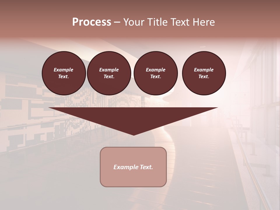 A Large Room With A Long Wall And A Lot Of Windows PowerPoint Template