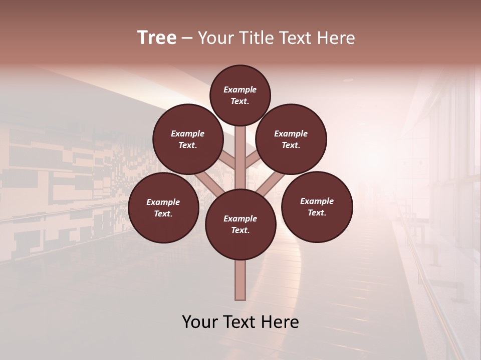 A Large Room With A Long Wall And A Lot Of Windows PowerPoint Template