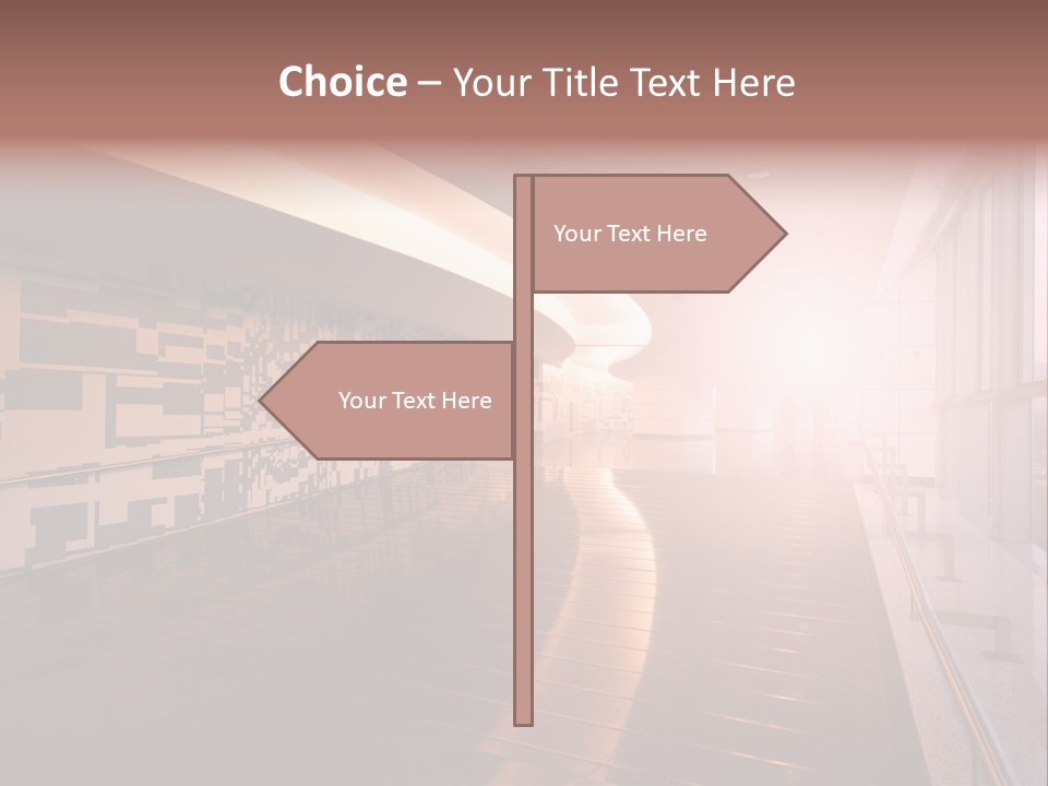 A Large Room With A Long Wall And A Lot Of Windows PowerPoint Template