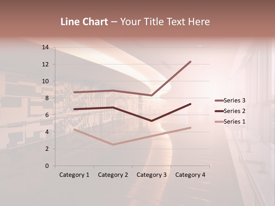 A Large Room With A Long Wall And A Lot Of Windows PowerPoint Template