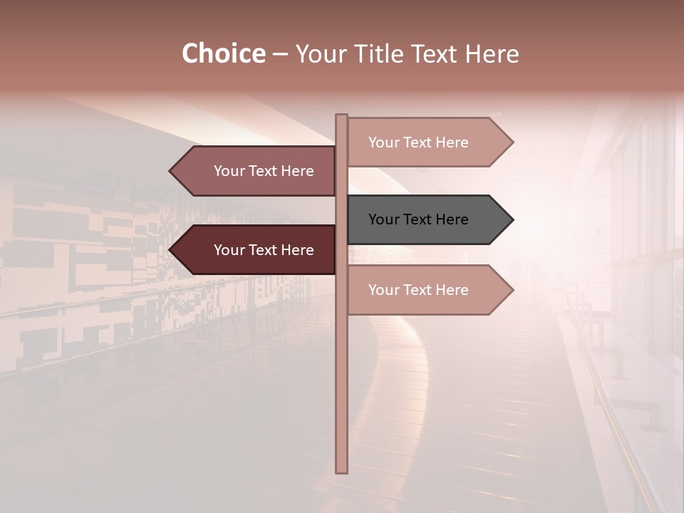 A Large Room With A Long Wall And A Lot Of Windows PowerPoint Template