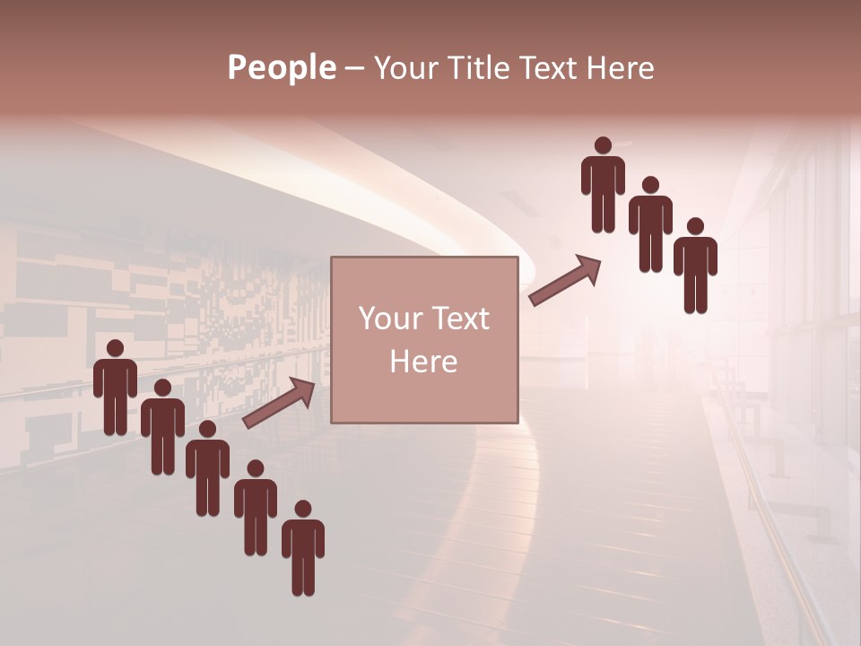 A Large Room With A Long Wall And A Lot Of Windows PowerPoint Template