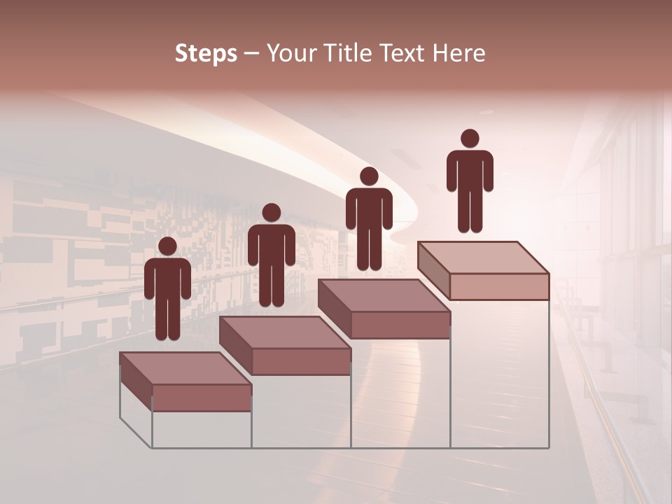 A Large Room With A Long Wall And A Lot Of Windows PowerPoint Template