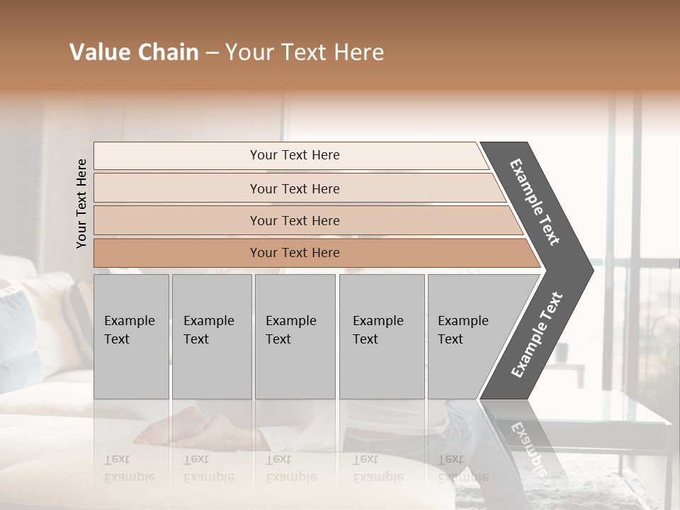 A Group Of People Sitting On A Couch In A Living Room PowerPoint Template