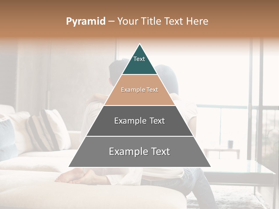 A Group Of People Sitting On A Couch In A Living Room PowerPoint Template