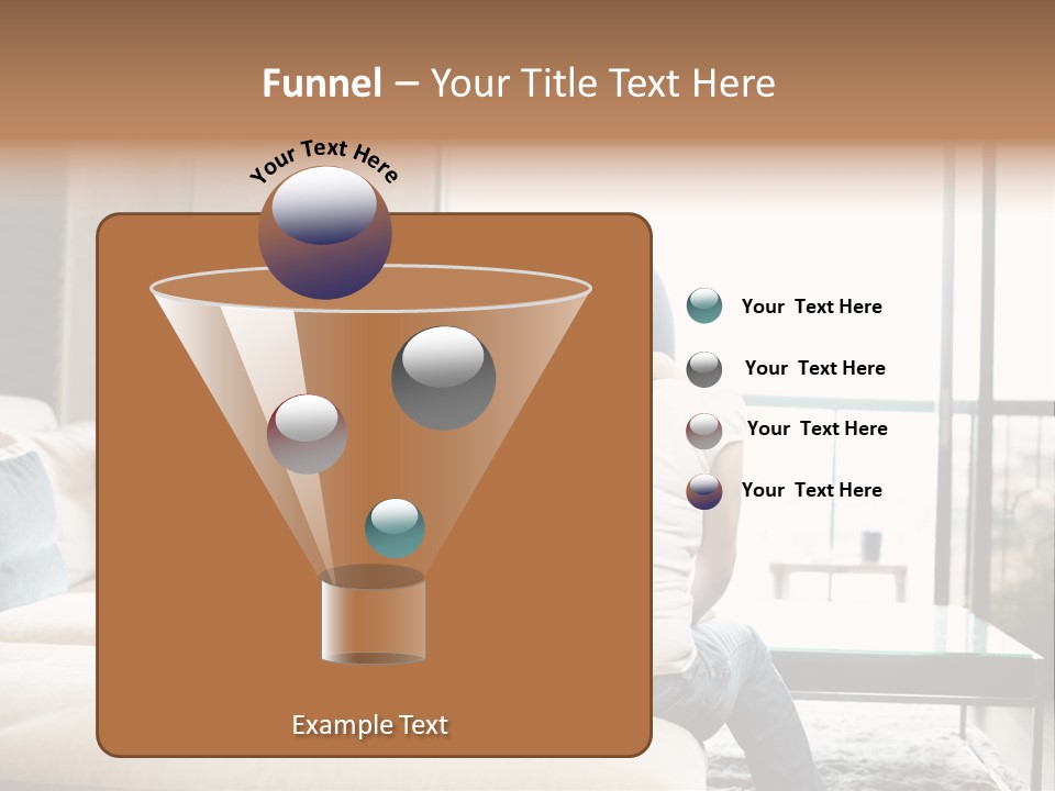 A Group Of People Sitting On A Couch In A Living Room PowerPoint Template