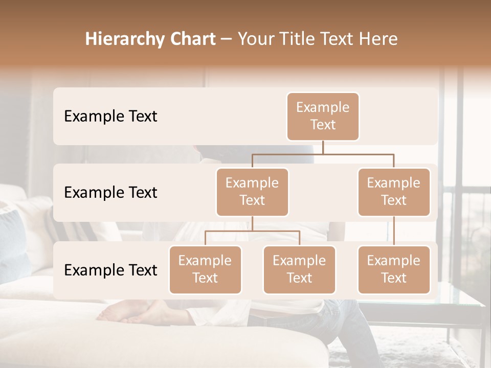 A Group Of People Sitting On A Couch In A Living Room PowerPoint Template