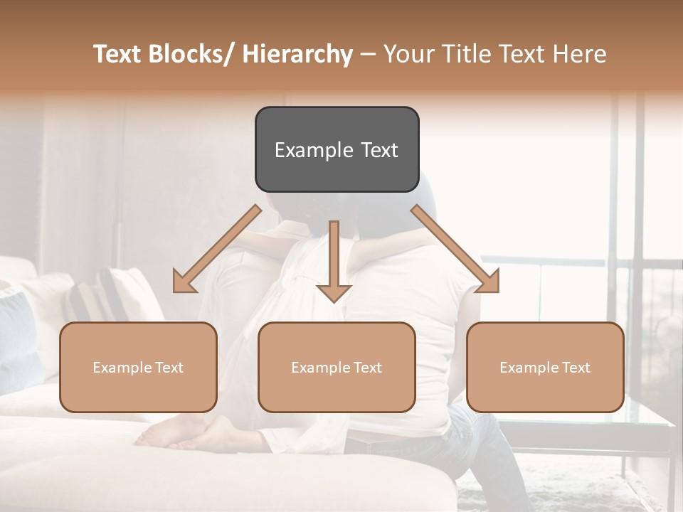 A Group Of People Sitting On A Couch In A Living Room PowerPoint Template