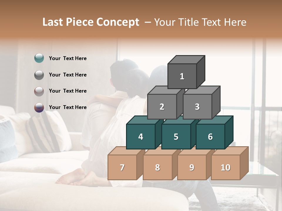 A Group Of People Sitting On A Couch In A Living Room PowerPoint Template