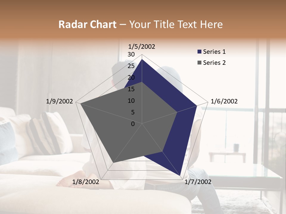 A Group Of People Sitting On A Couch In A Living Room PowerPoint Template