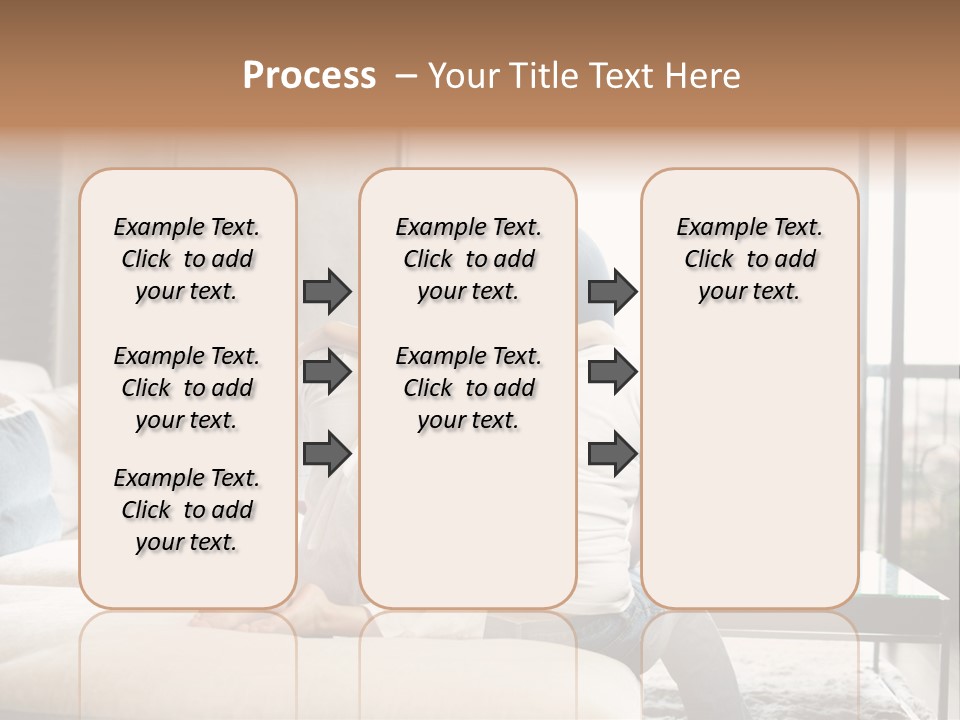 A Group Of People Sitting On A Couch In A Living Room PowerPoint Template